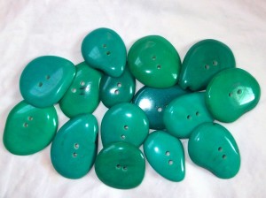 button turquoise